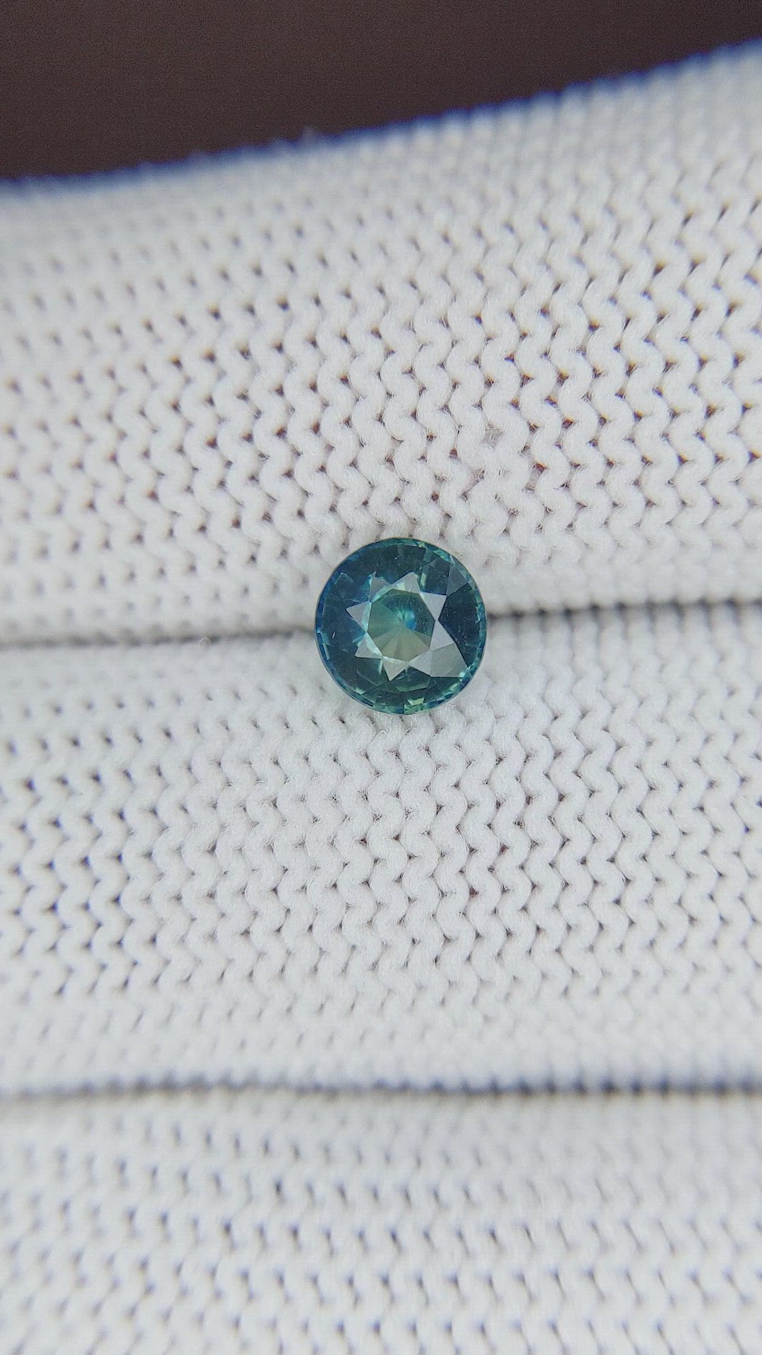 1.08 Ct. Greenish Blue Sapphire from Madagascar Size Video