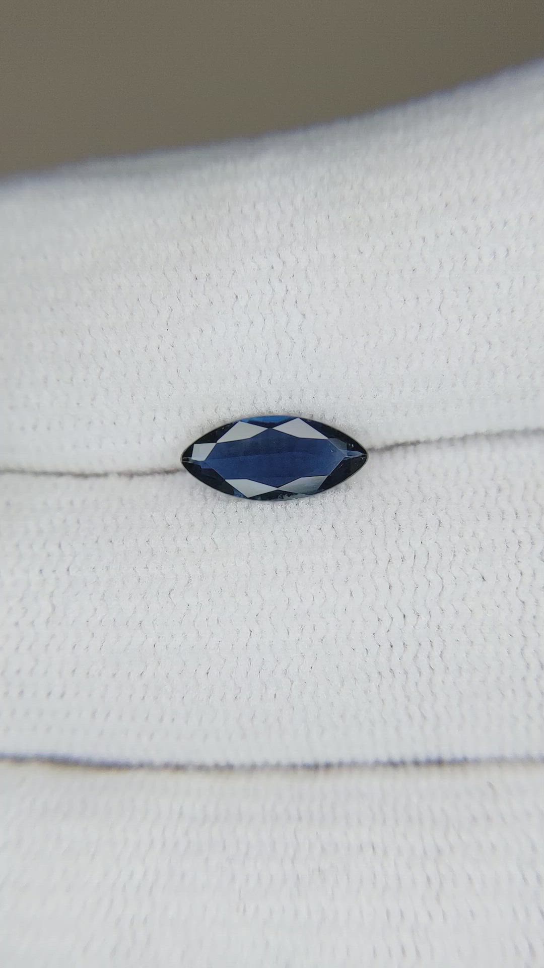 0.83 Ct. Blue Sapphire from Australia Size Video