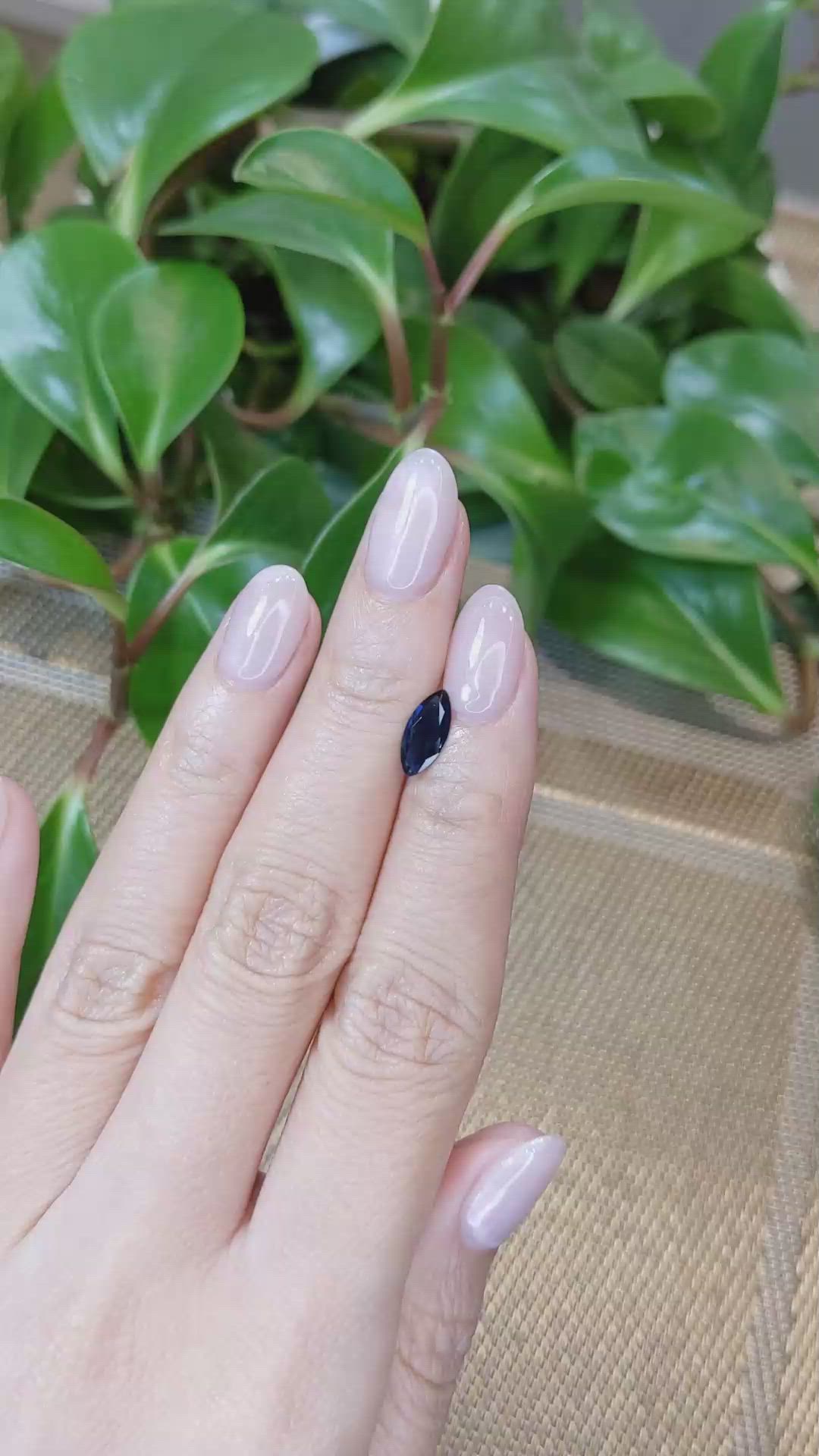 0.83 Ct. Blue Sapphire from Australia Size Video