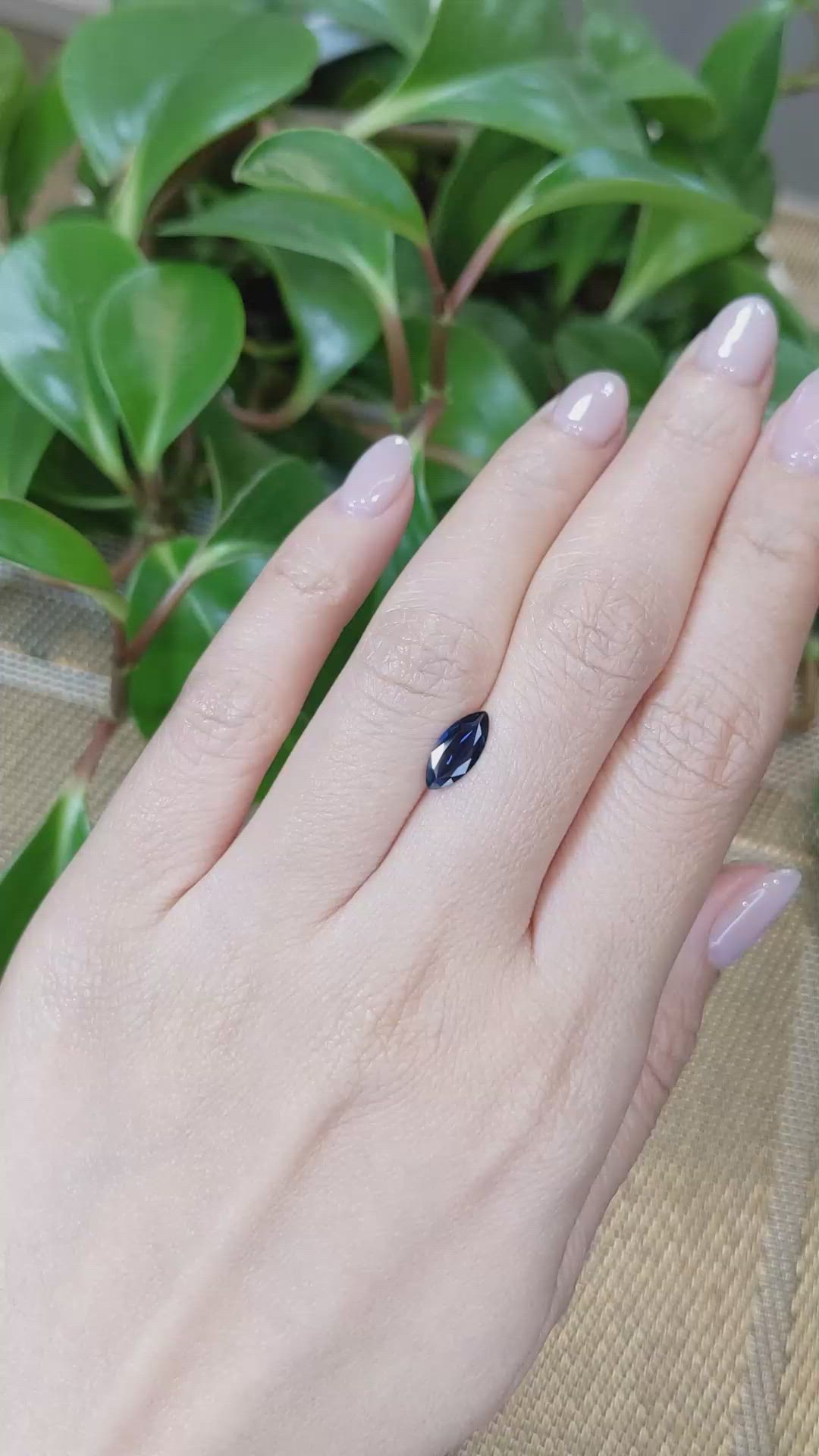 0.83 Ct. Blue Sapphire from Australia Size Video