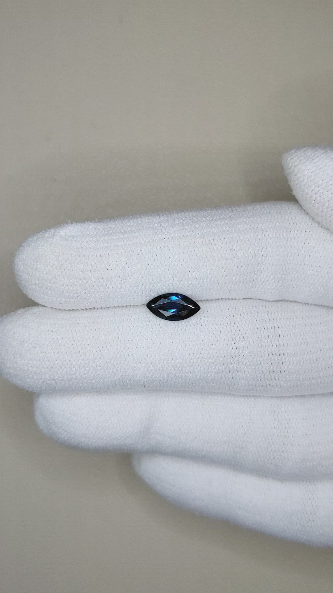 0.87 Ct. Blue Sapphire from Australia Size Video