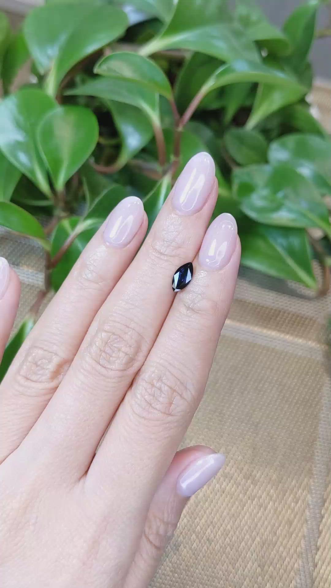 0.87 Ct. Blue Sapphire from Australia Size Video