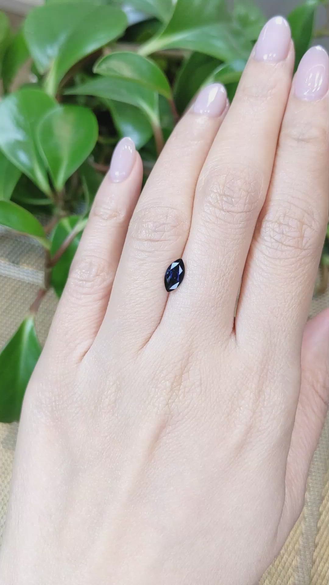 0.87 Ct. Blue Sapphire from Australia Size Video