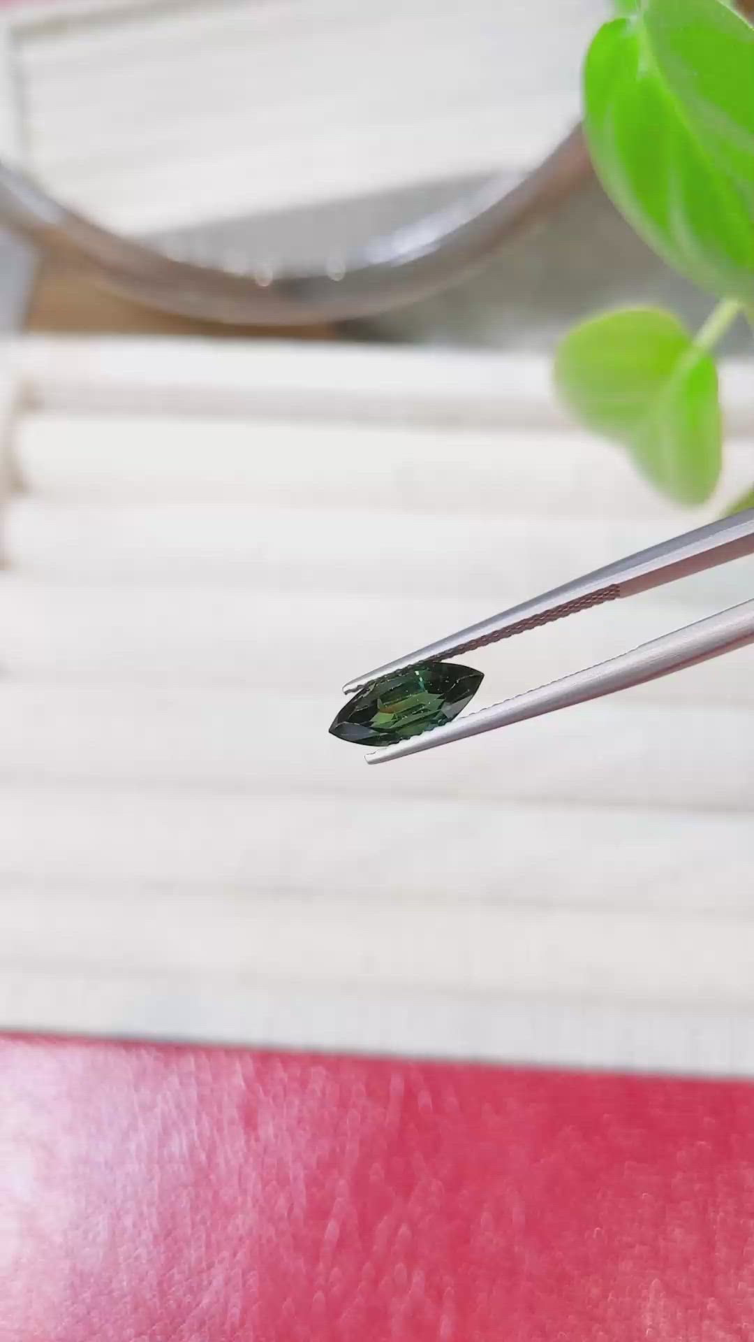 1.97 Ct. Green Sapphire from Ceylon (Sri Lanka) Size Video