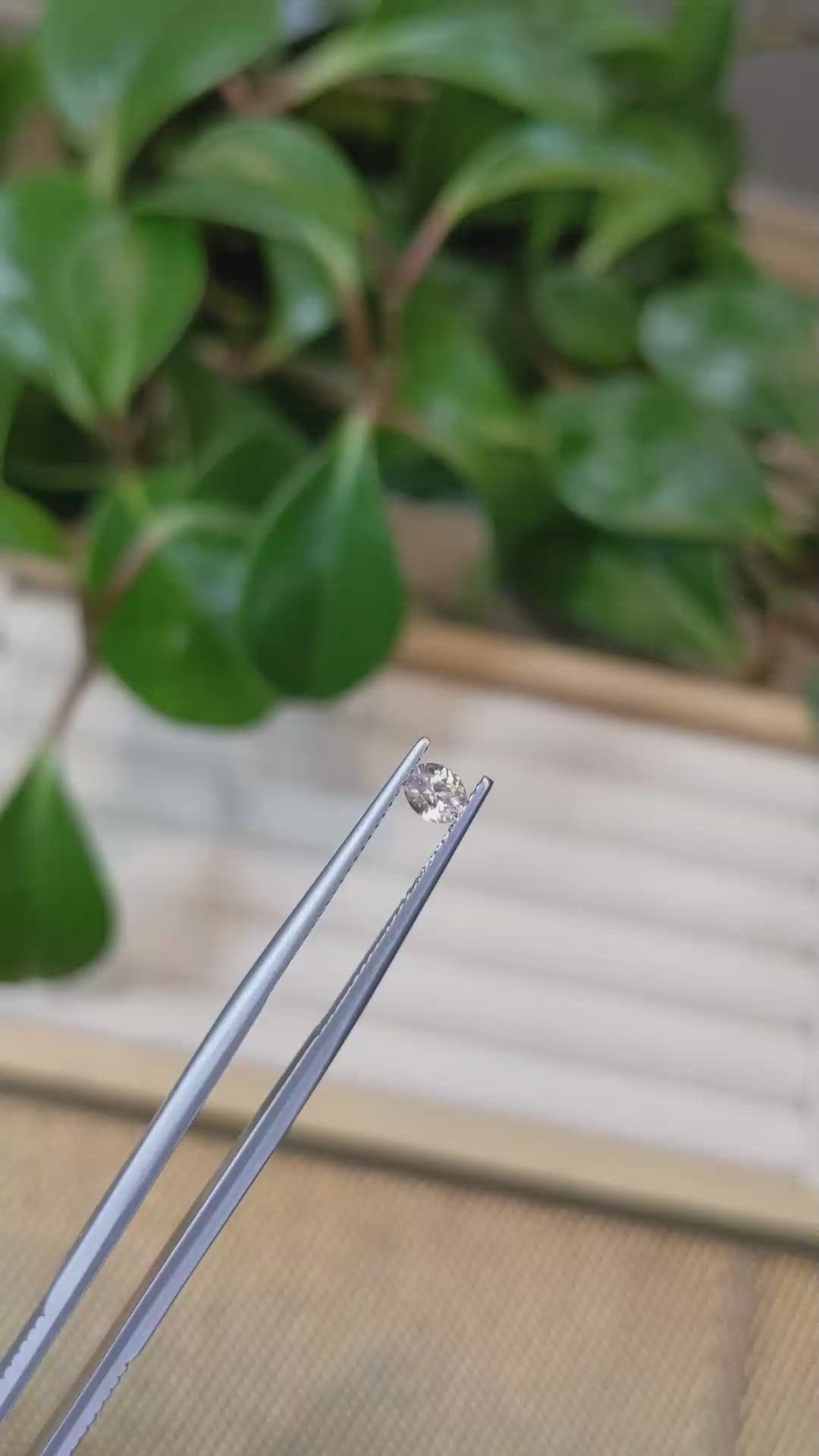 0.27 Ct. Peach Sapphire from Montana Size Video