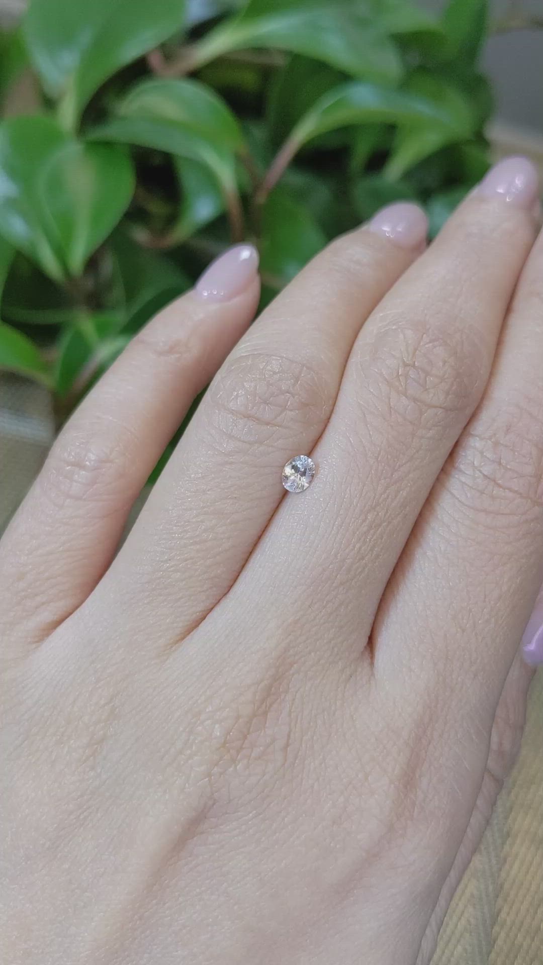 0.27 Ct. Peach Sapphire from Montana Size Video