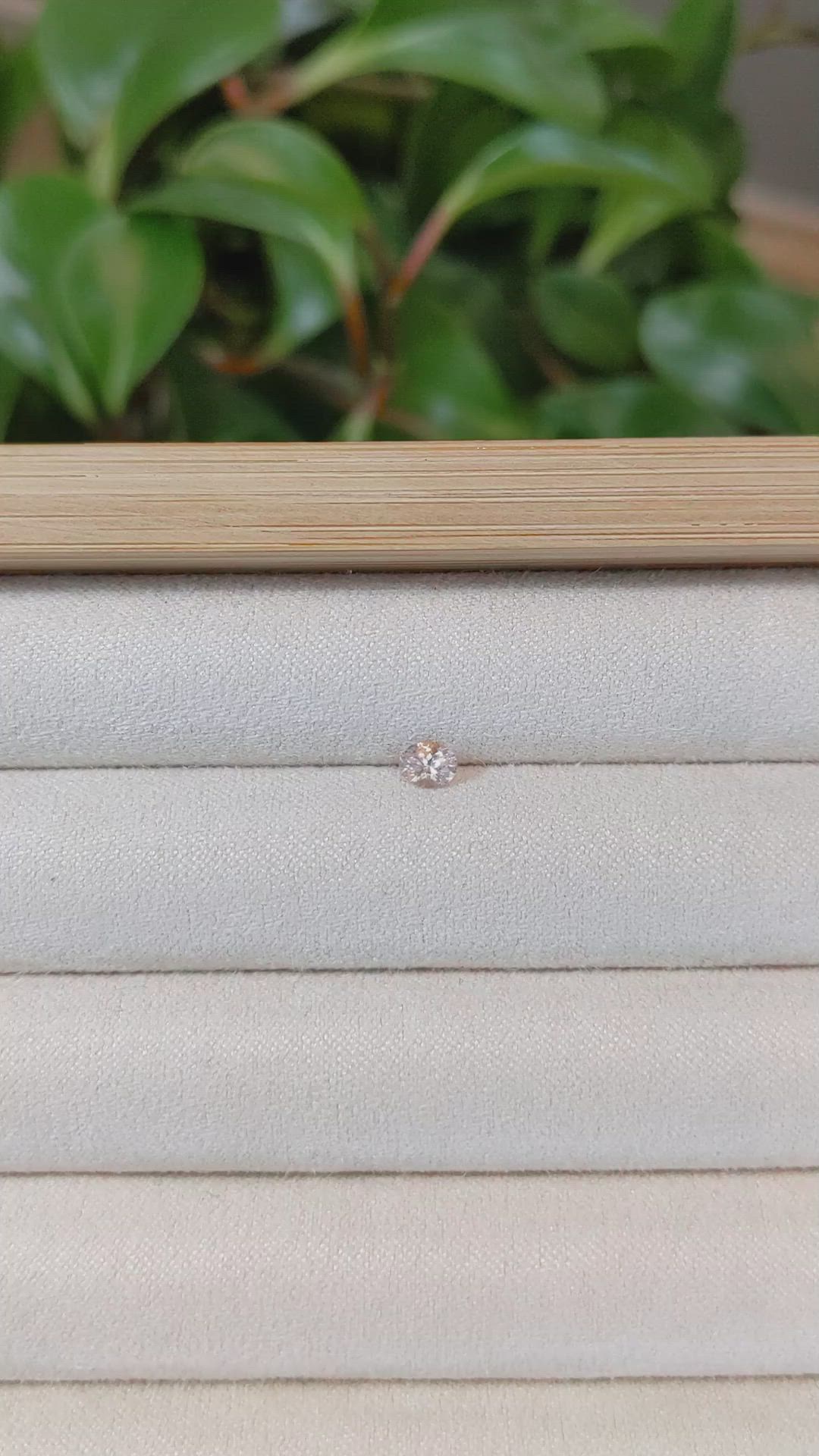 0.27 Ct. Peach Sapphire from Montana Size Video