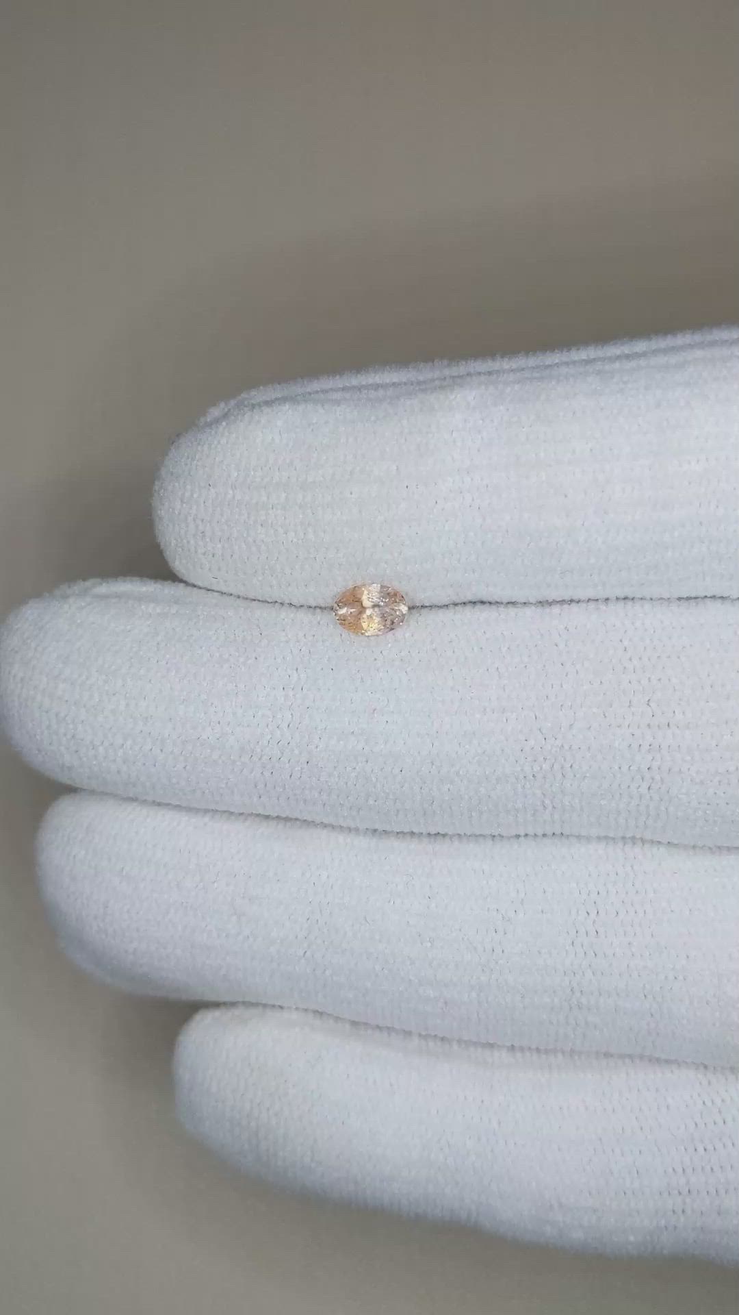 0.37 Ct. Bi Color Sapphire from Montana Size Video