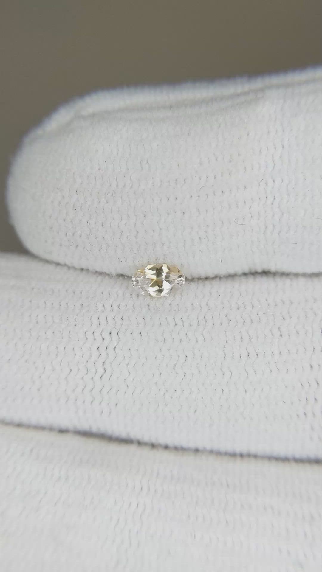 0.26 Ct. Peach Sapphire from Montana Size Video