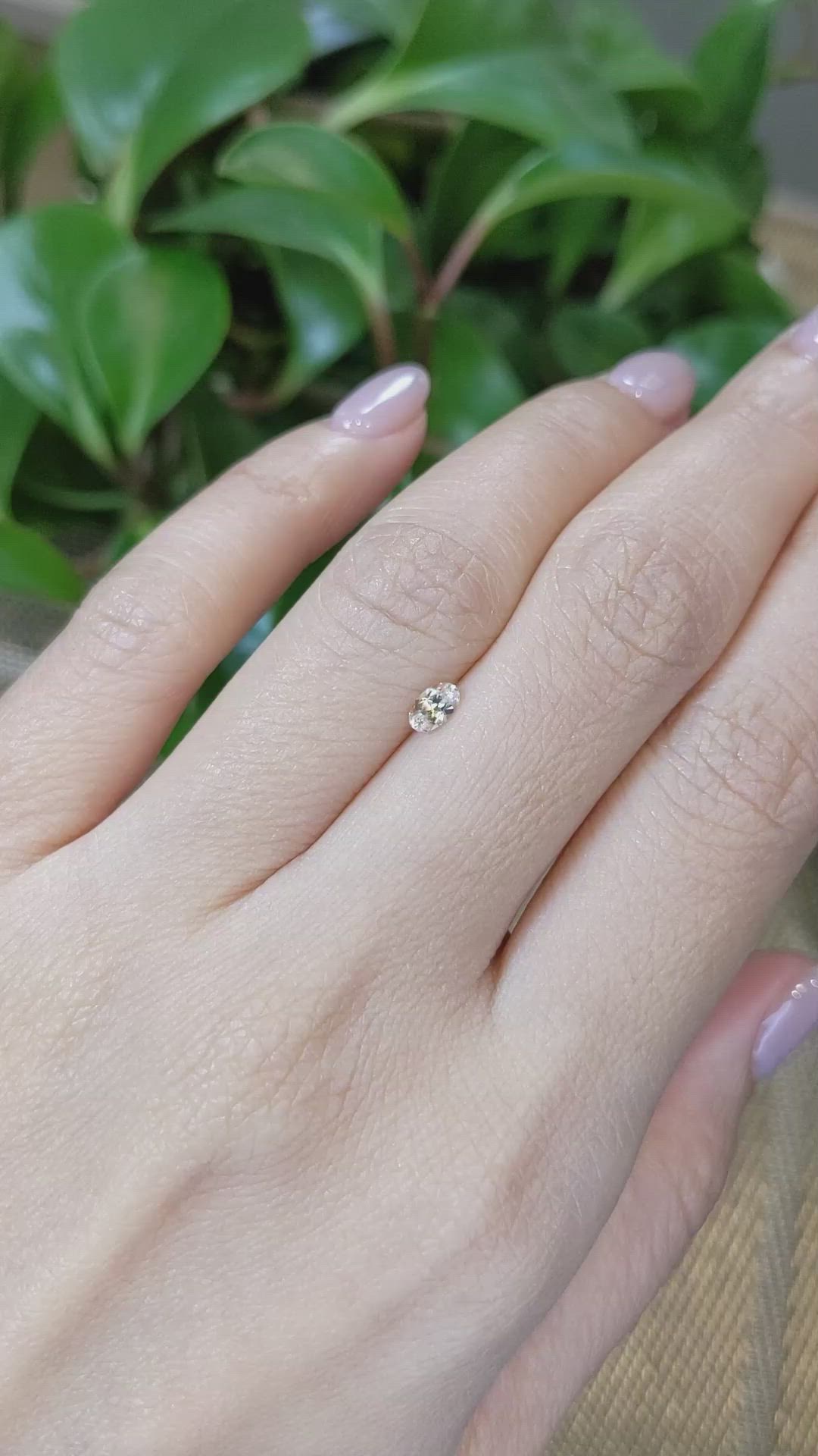 0.26 Ct. Peach Sapphire from Montana Size Video