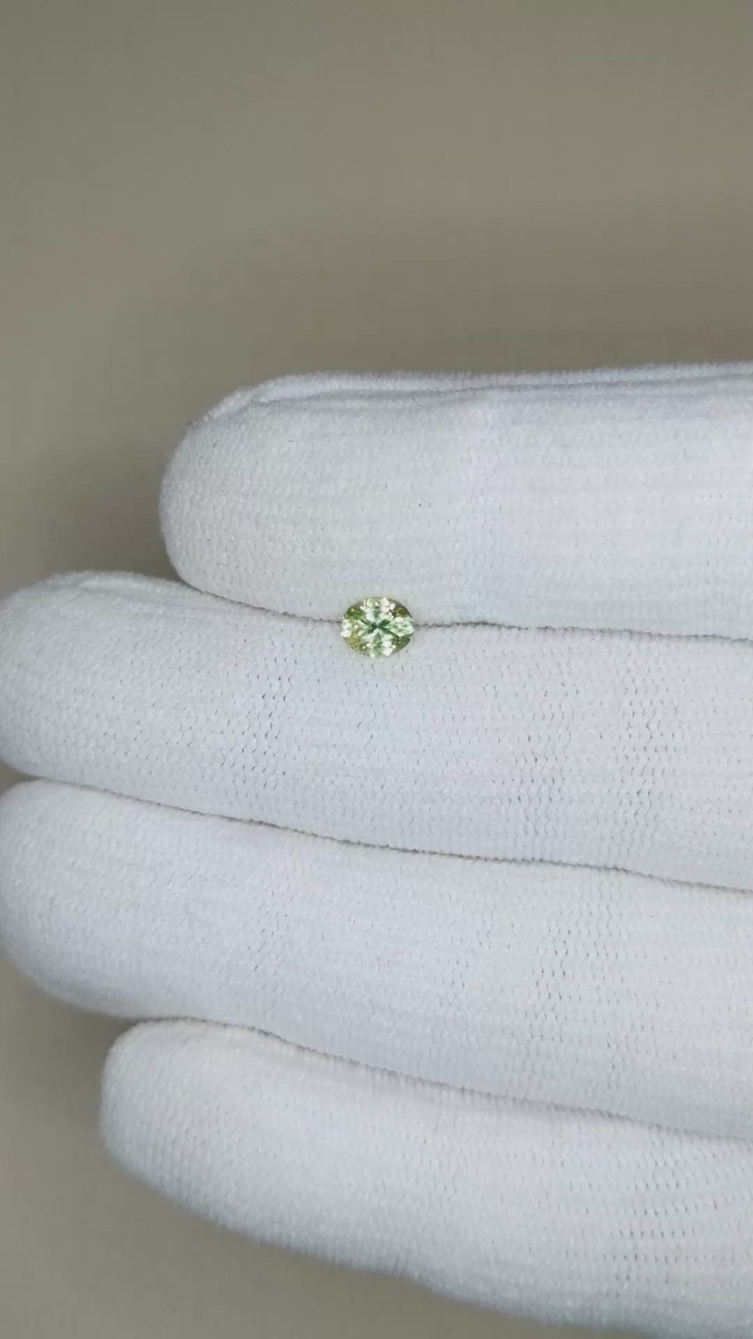 0.42 Ct. Bi Color Sapphire from Montana Size Video