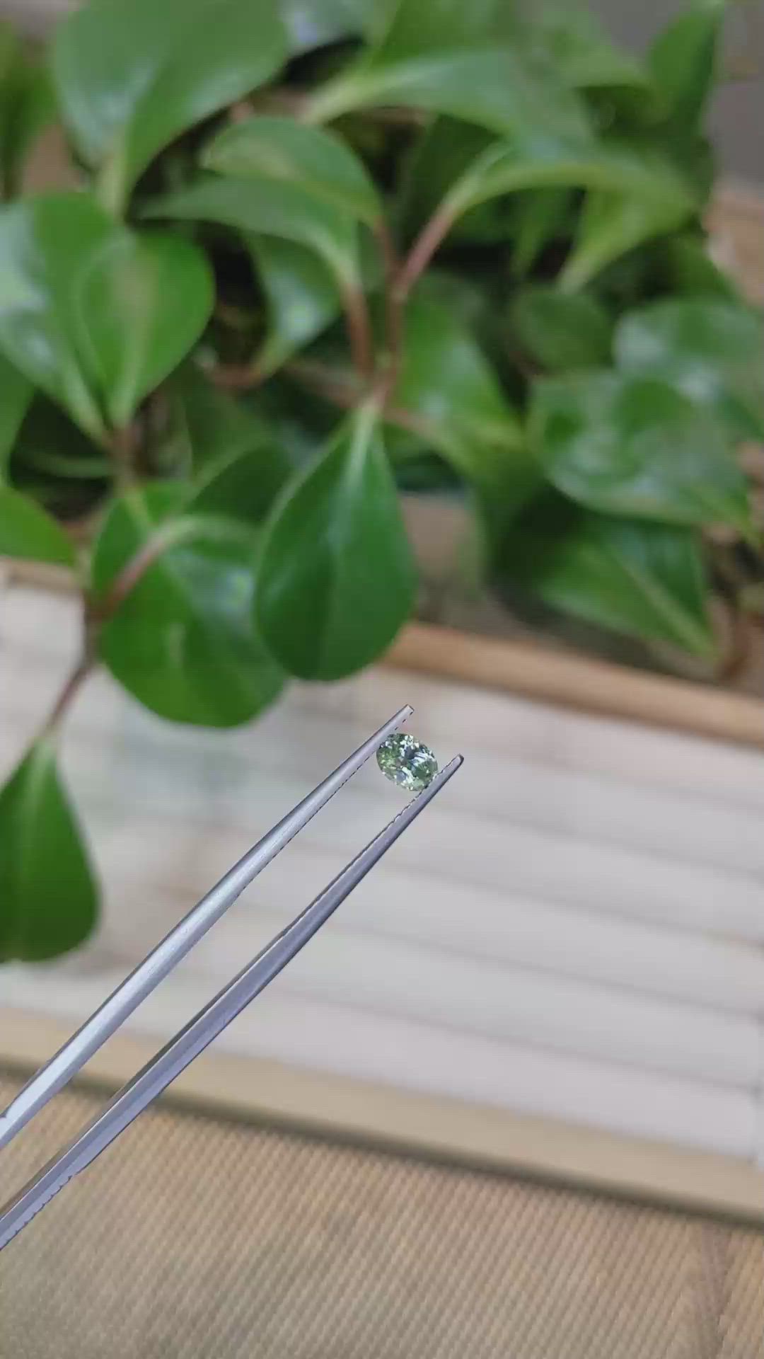 0.42 Ct. Bi Color Sapphire from Montana Size Video