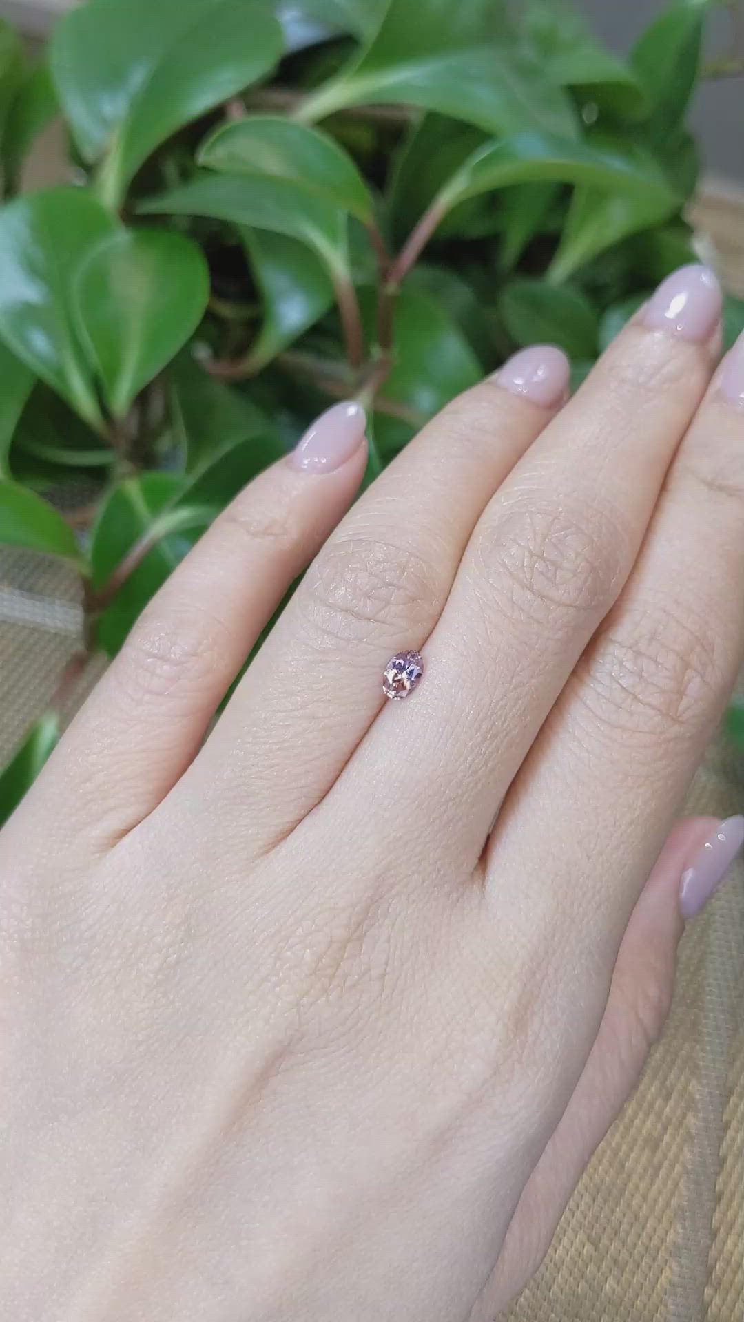 0.42 Ct. Bi Color Sapphire from Montana Size Video