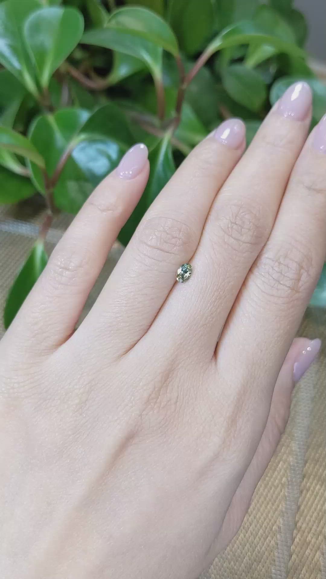 0.44 Ct. Bi Color Sapphire from Montana Size Video