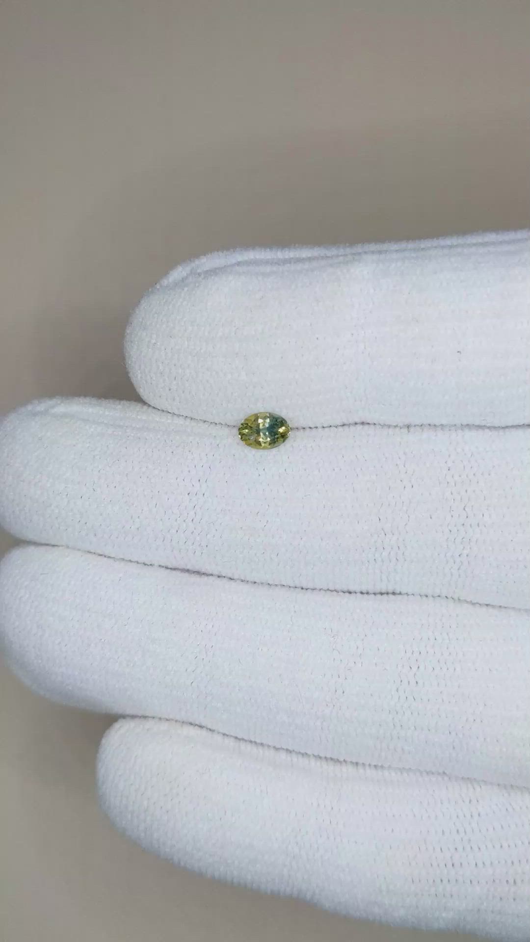 0.44 Ct. Bi Color Sapphire from Montana Size Video