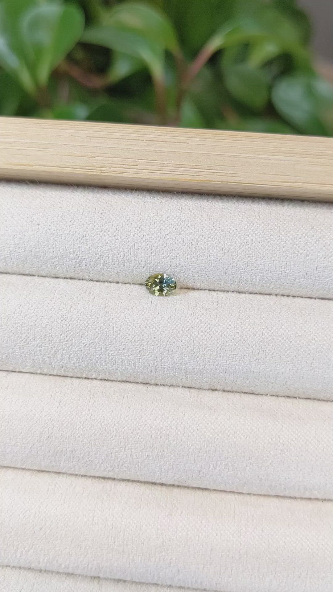 0.44 Ct. Bi Color Sapphire from Montana Size Video