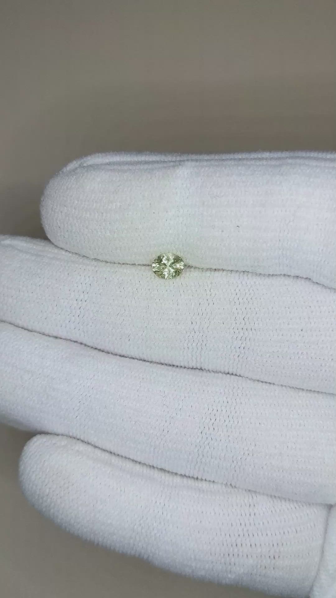 0.44 Ct. Green Sapphire from Montana Size Video