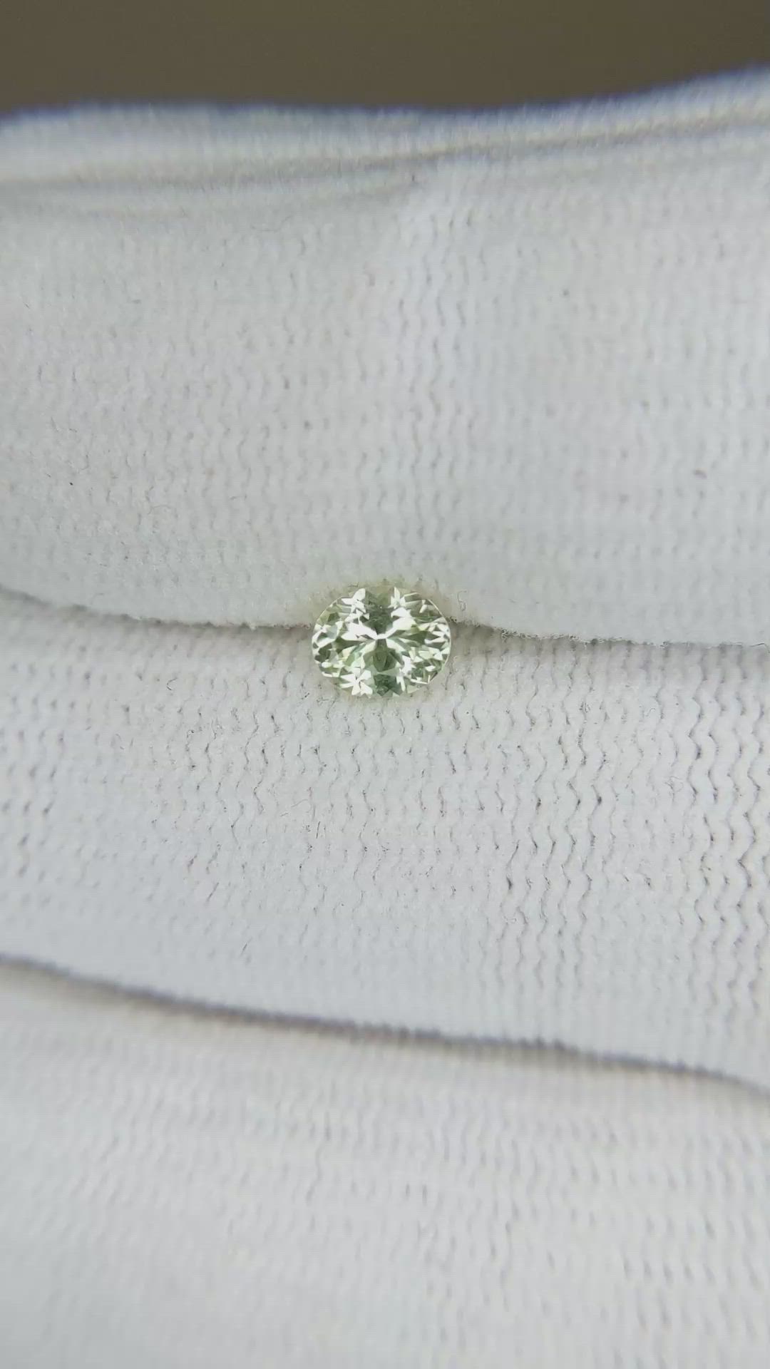 0.44 Ct. Green Sapphire from Montana Size Video