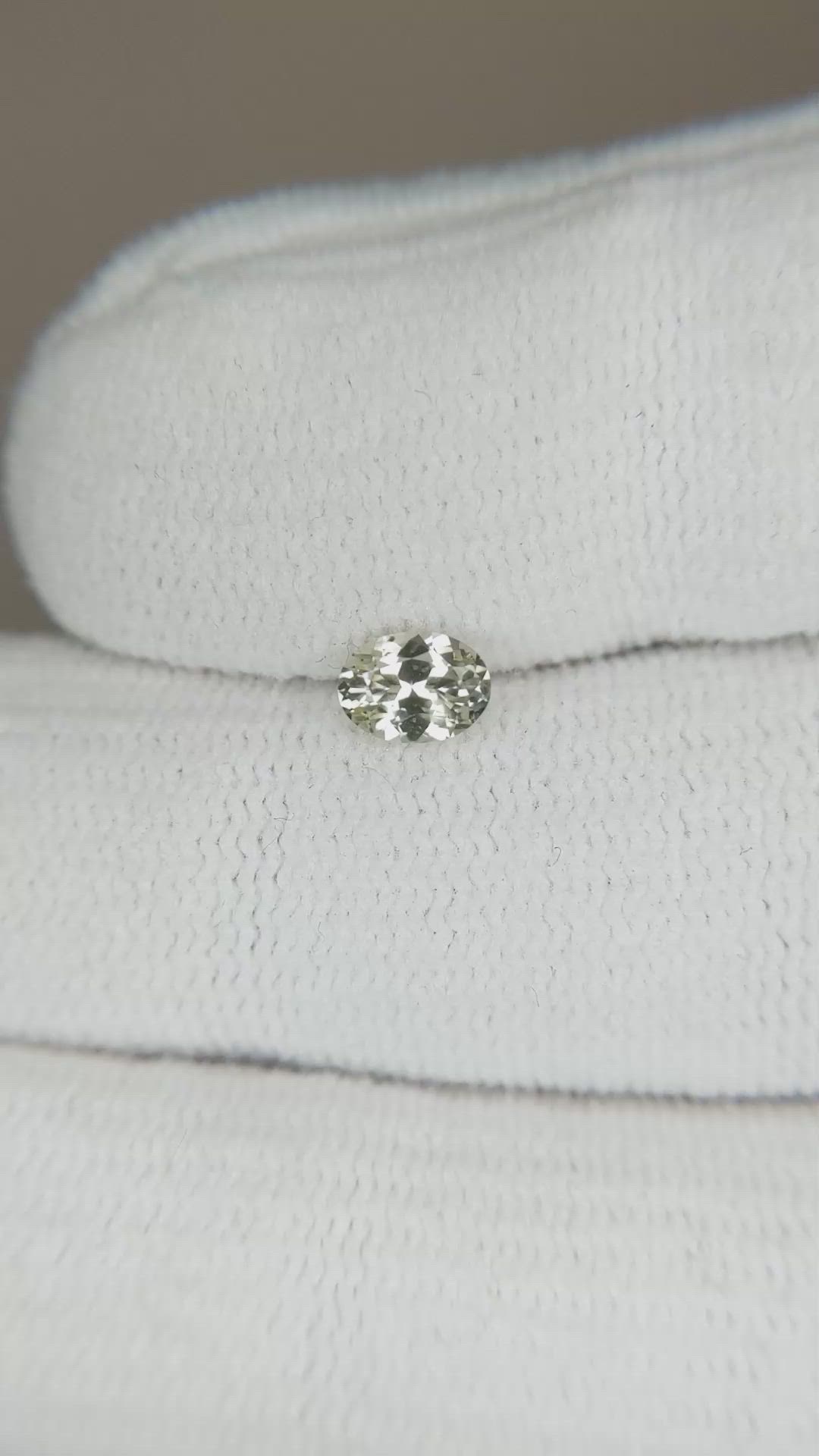 0.47 Ct. Yellow Sapphire from Montana Size Video