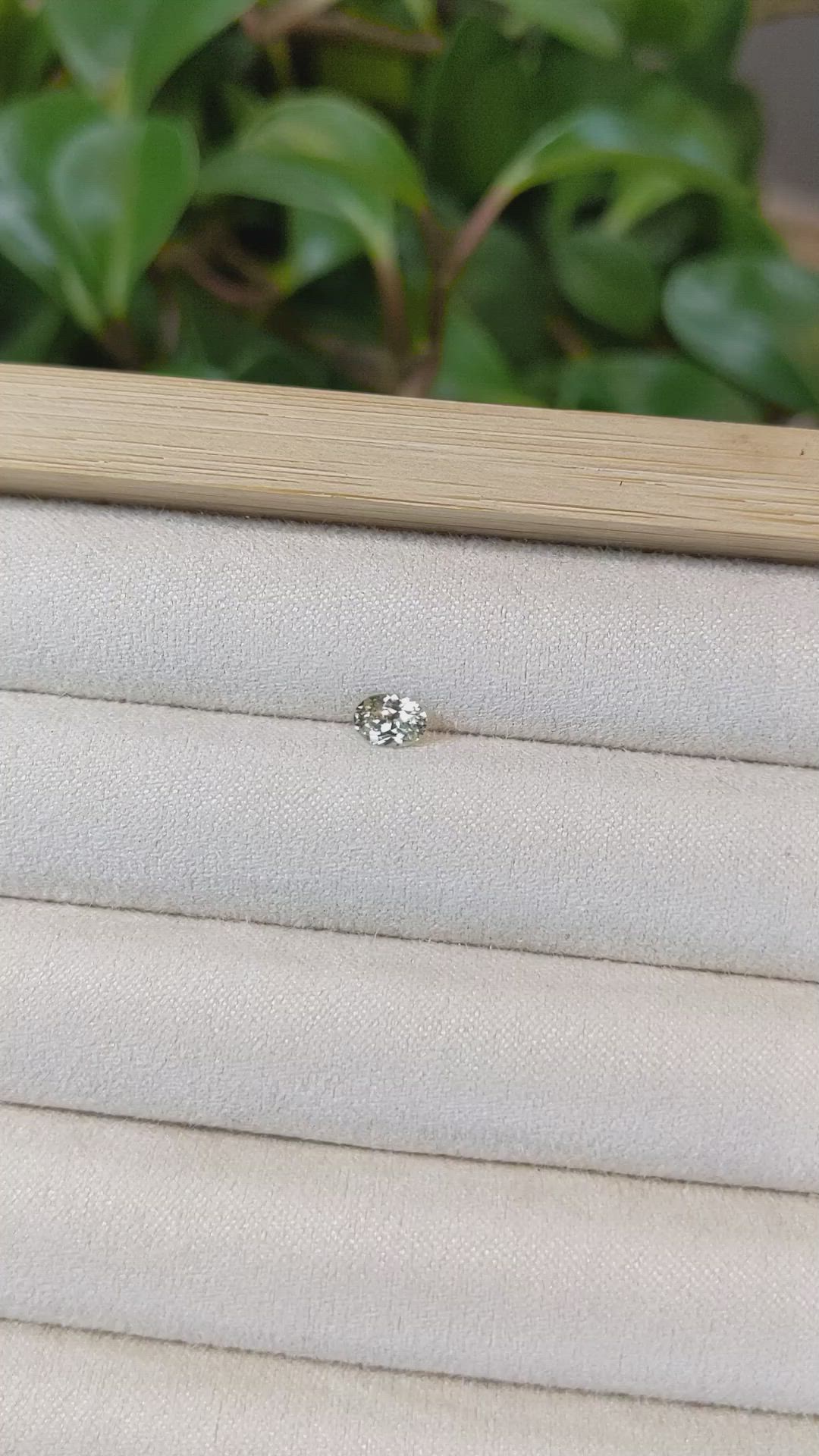 0.47 Ct. Yellow Sapphire from Montana Size Video