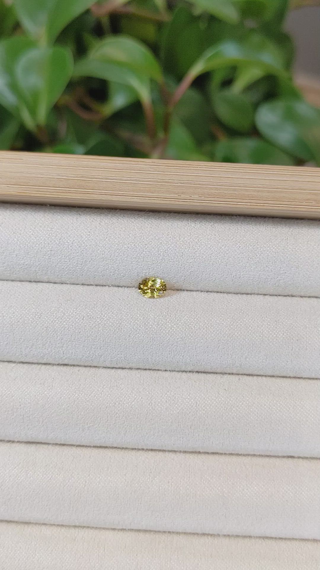 0.48 Ct. Yellow Sapphire from Montana Size Video