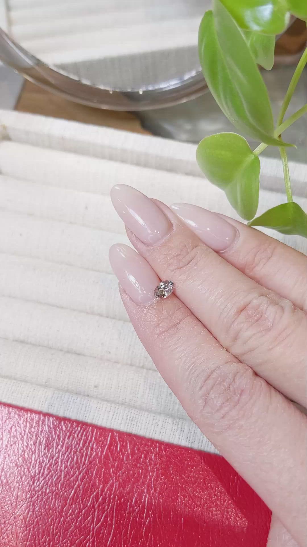 0.50 Ct. Peach Sapphire from Montana Size Video