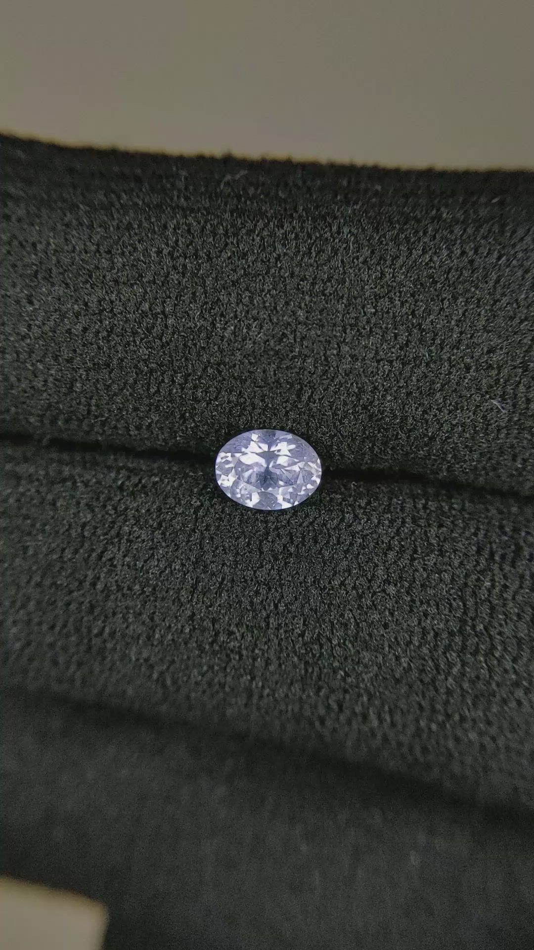 0.52 Ct. Bluish Purple Sapphire from Montana Size Video