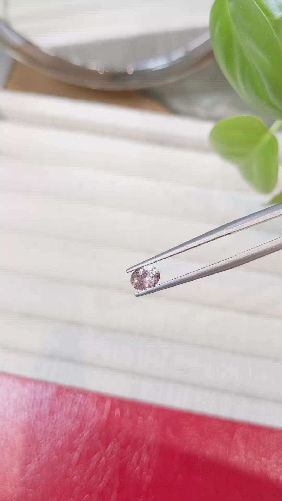 0.52 Ct. Pink Sapphire from Montana Size Video