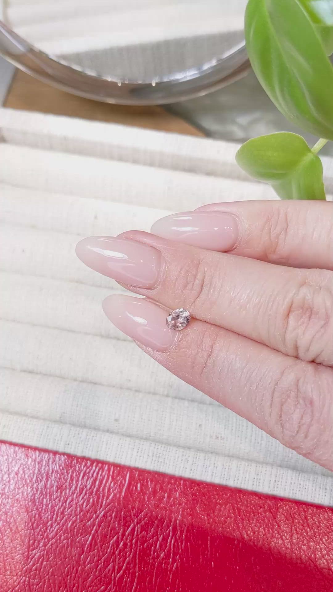 0.52 Ct. Pink Sapphire from Montana Size Video