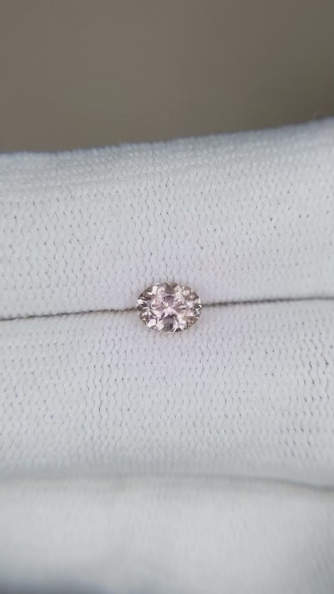 0.52 Ct. Pink Sapphire from Montana Size Video