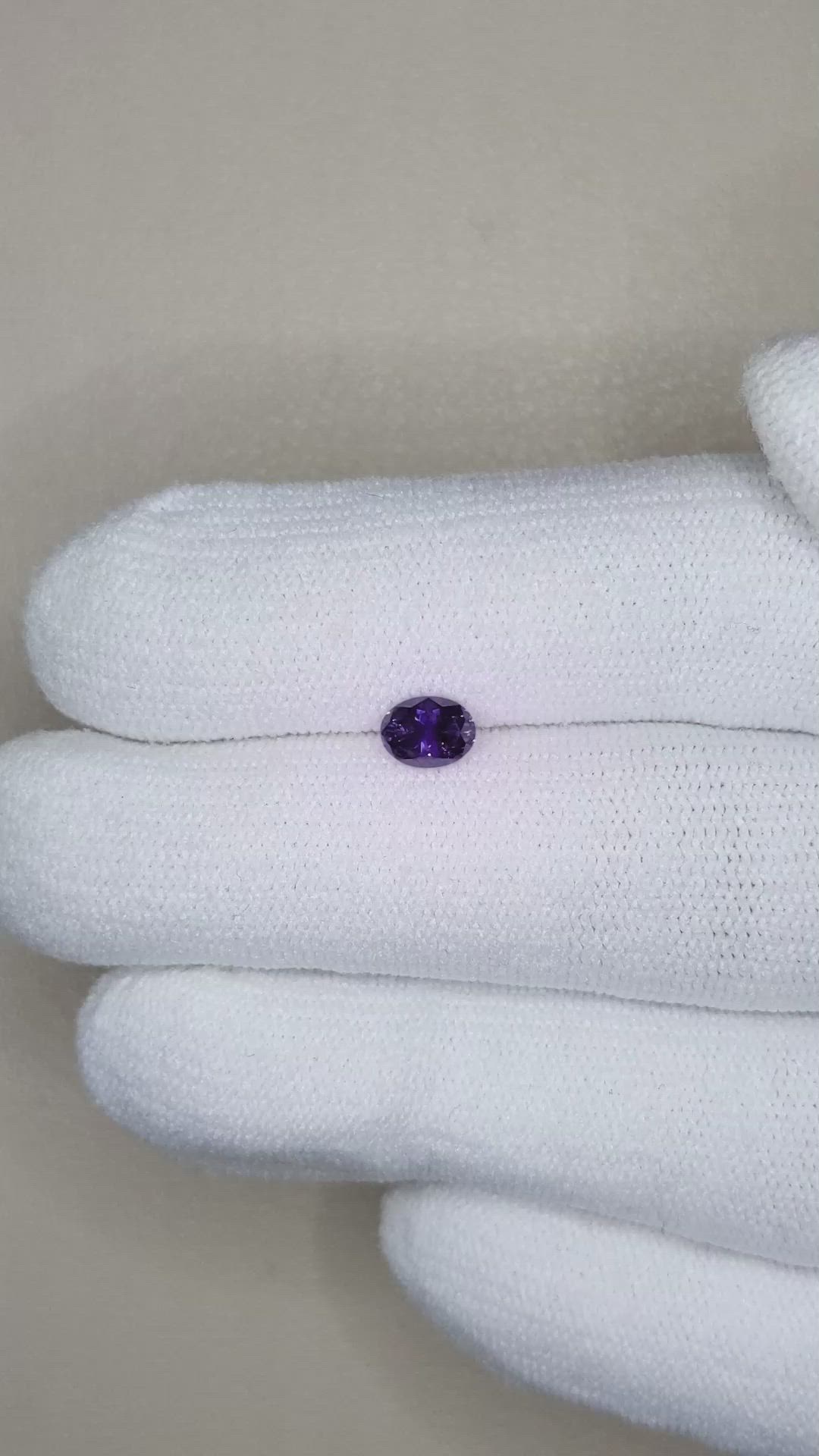 0.54 Ct. Purple Sapphire from Montana Size Video