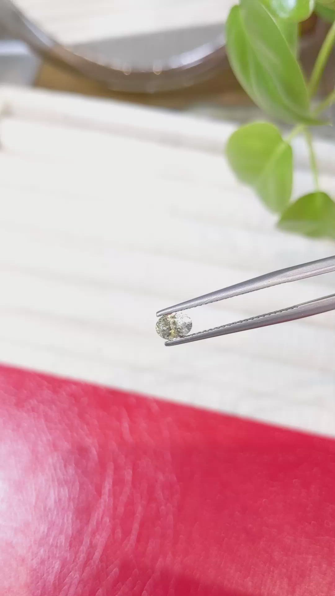 0.55 Ct. Greenish Yellow Sapphire from Montana Size Video