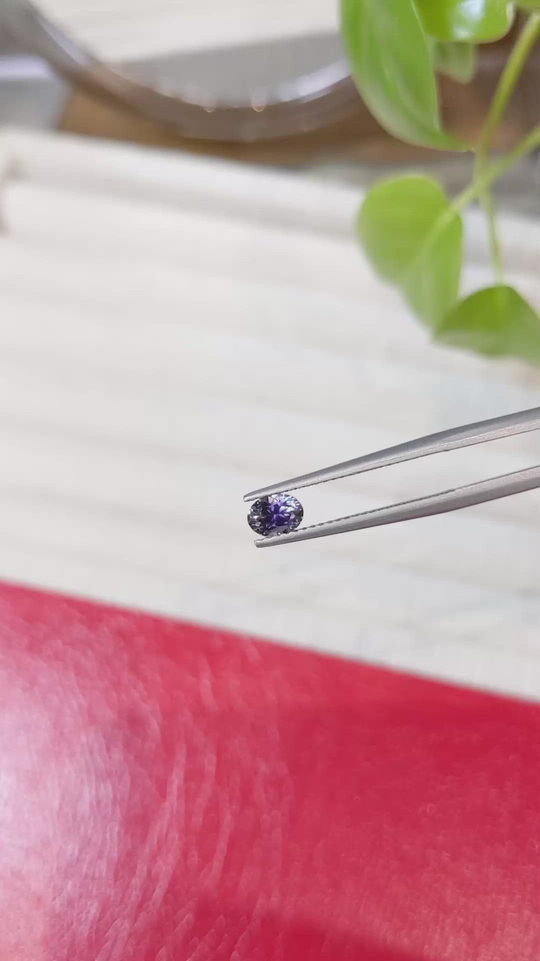 0.59 Ct. Bi Color Sapphire from Montana Size Video