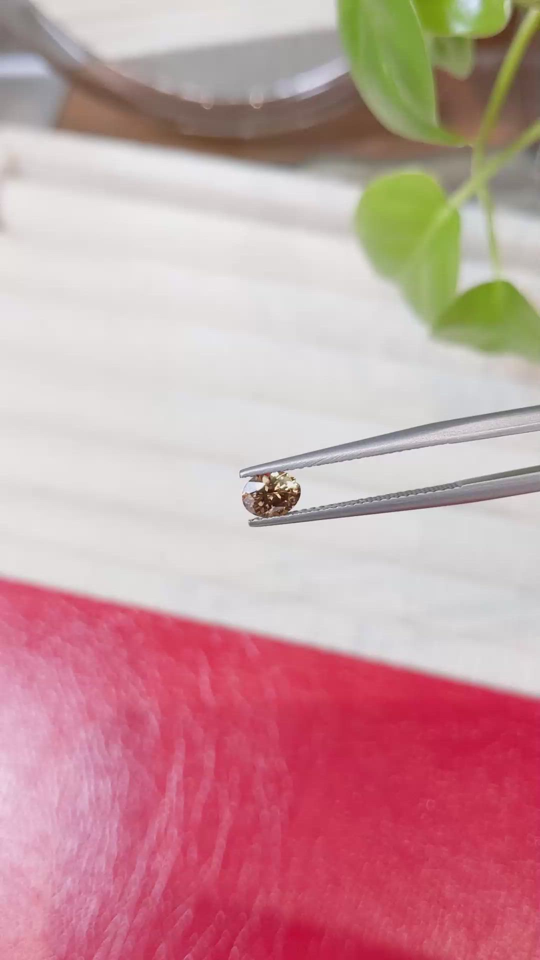 0.59 Ct. Yellowish Orange Sapphire from Montana Size Video