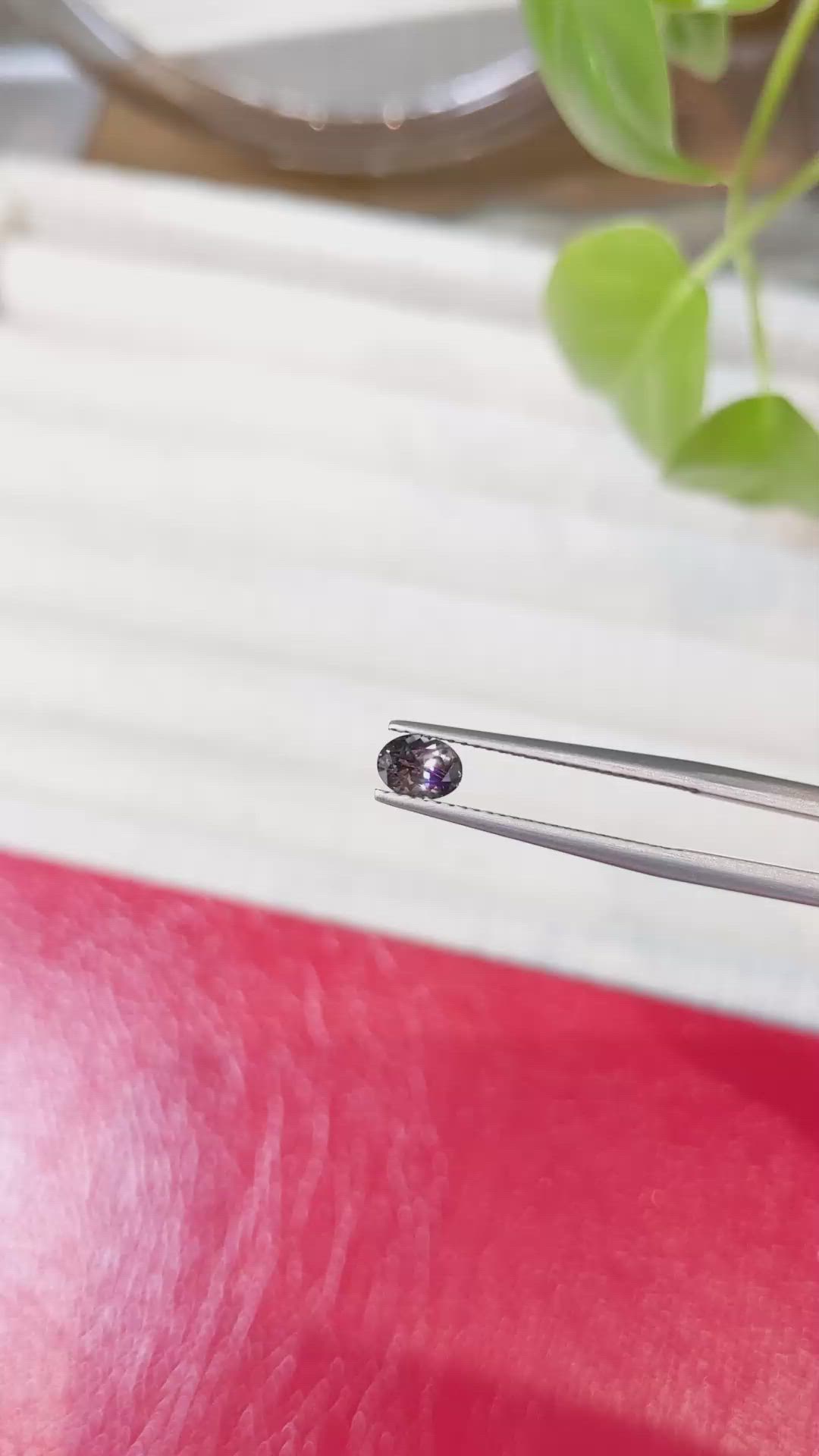 0.59 Ct. Bi Color Sapphire from Montana Size Video