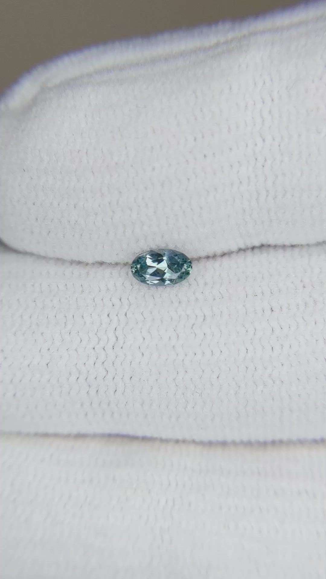 0.24 Ct. Greyish Blue Sapphire from Montana Size Video