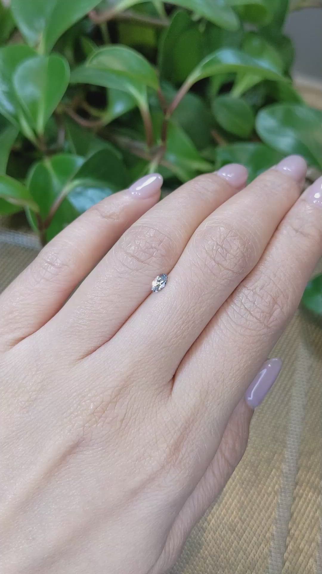 0.24 Ct. Blue Sapphire from Montana Size Video