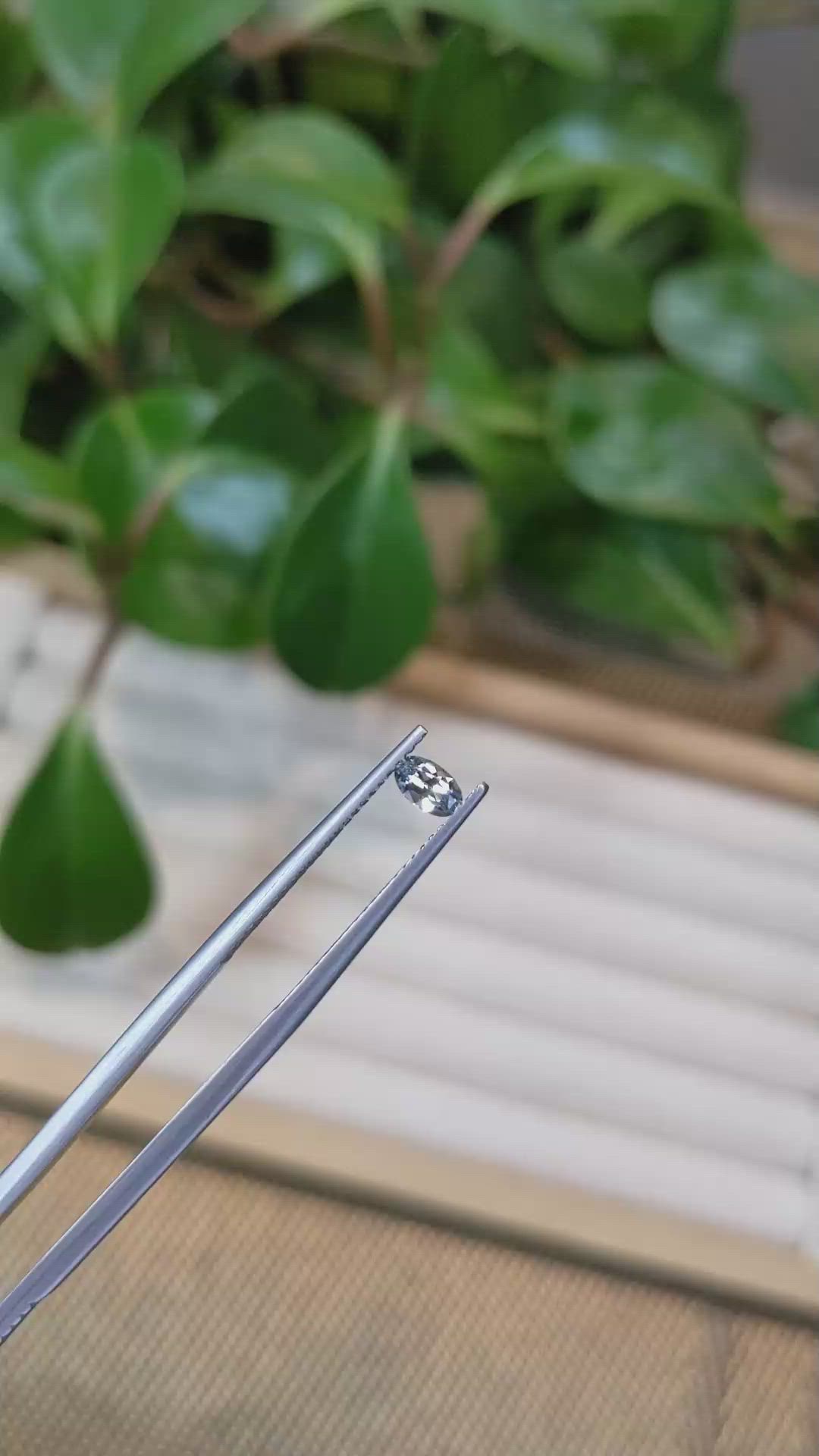 0.24 Ct. Blue Sapphire from Montana Size Video