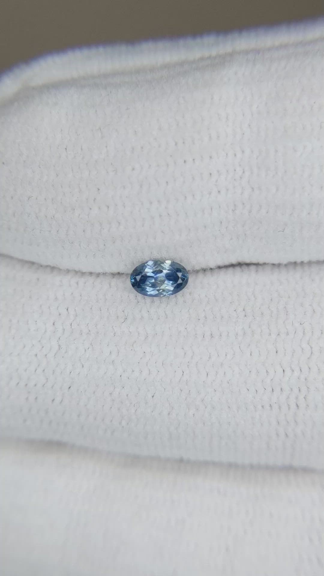 0.26 Ct. Blue Sapphire from Montana Size Video