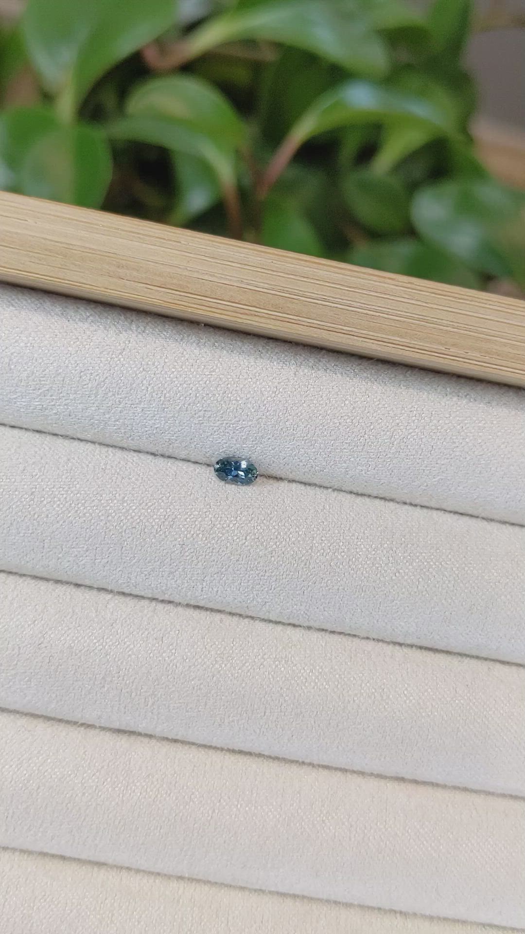 0.28 Ct. Blue Sapphire from Montana Size Video