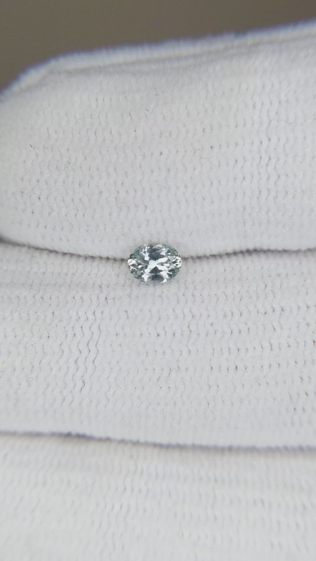 0.28 Ct. Bluish Grey Sapphire from Montana Size Video