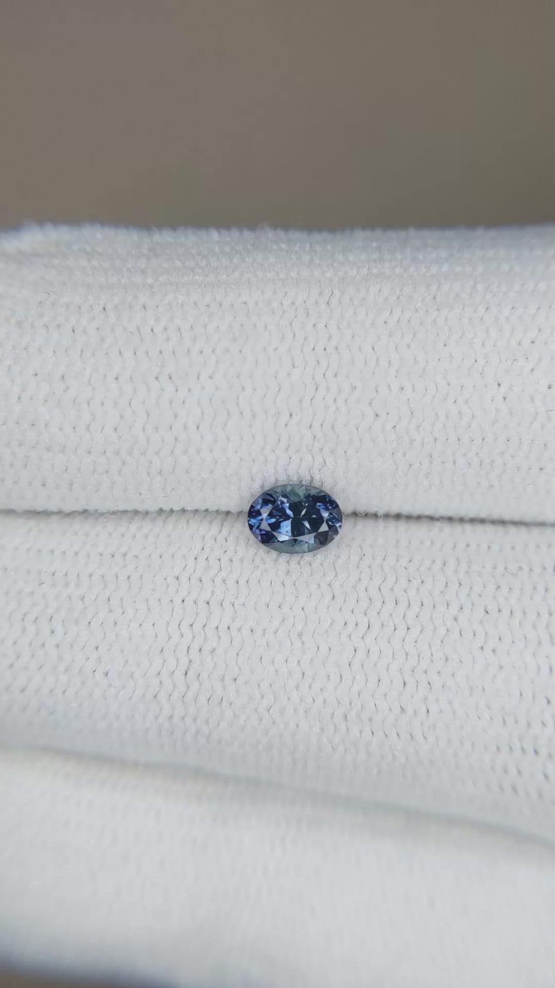 0.37 Ct. Blue Sapphire from Montana Size Video
