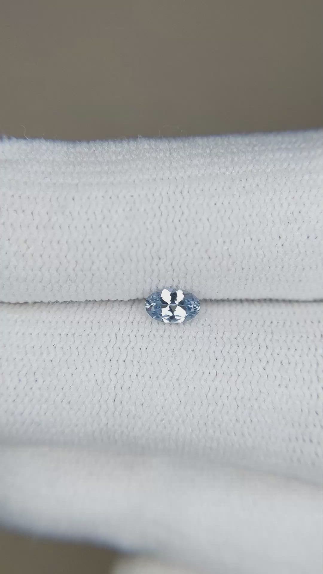 0.26 Ct. Blue Sapphire from Montana Size Video