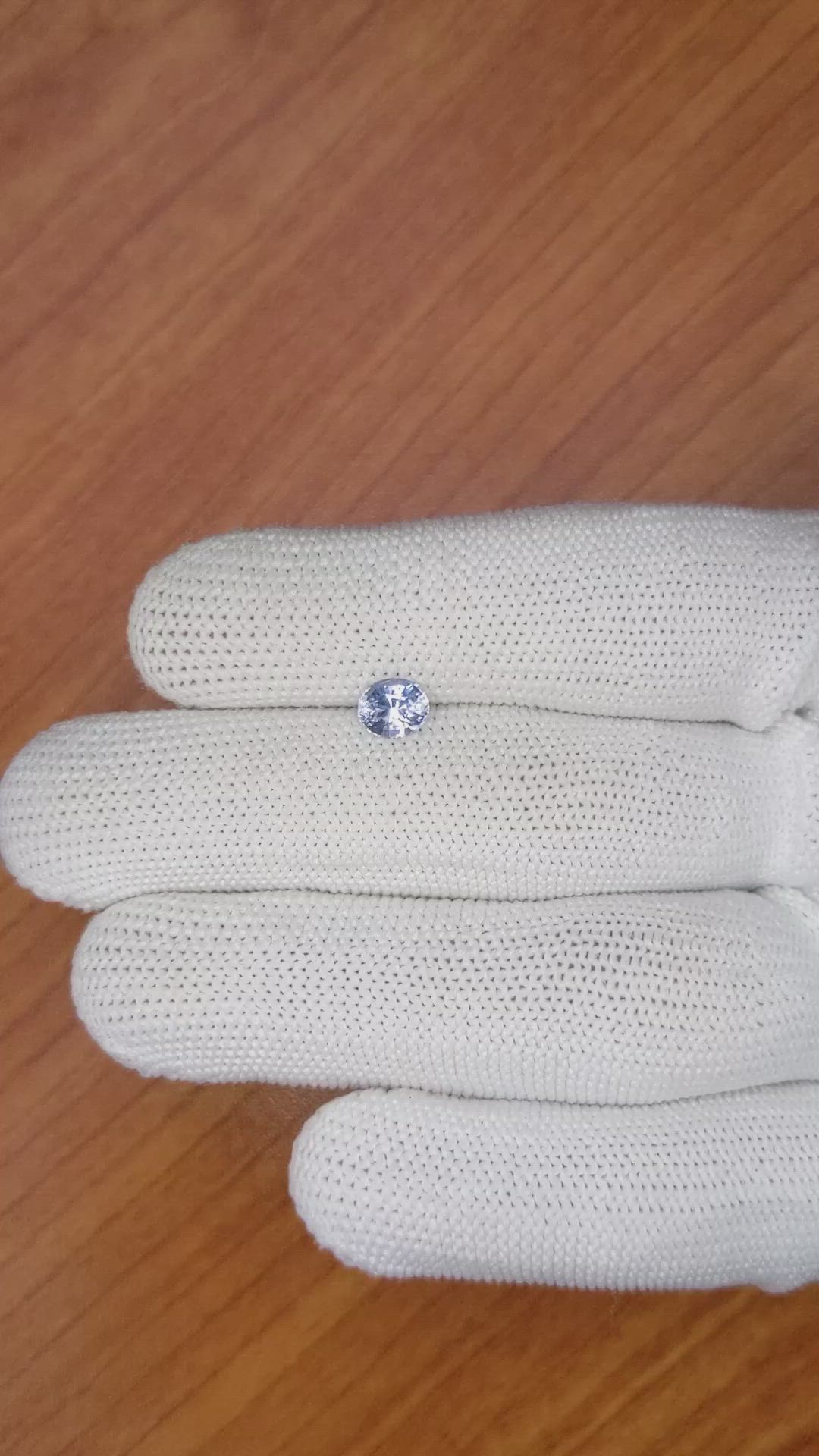 0.93 Ct. Blue Sapphire from Ceylon (Sri Lanka) Size Video