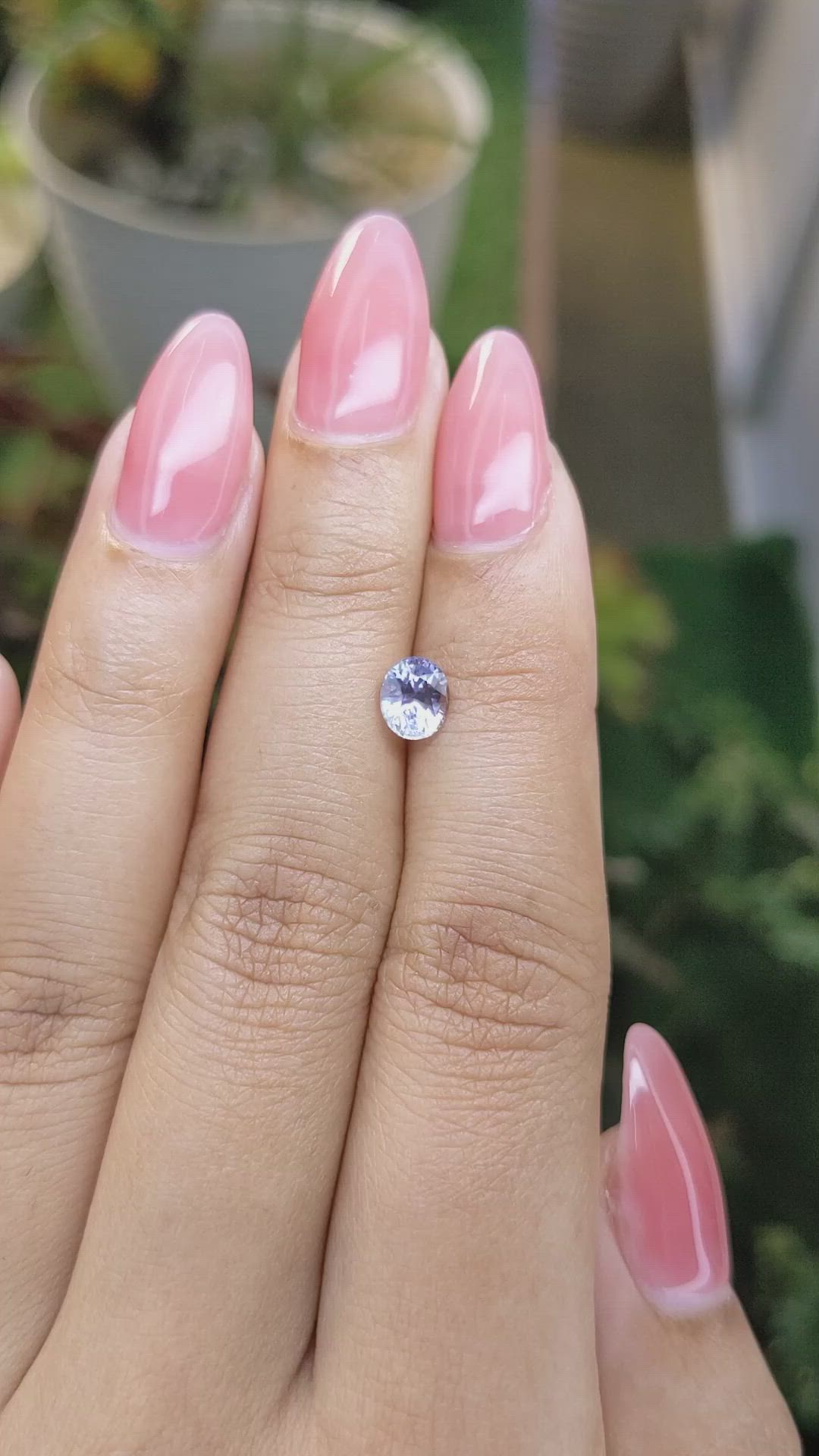 0.93 Ct. Blue Sapphire from Ceylon (Sri Lanka) Size Video