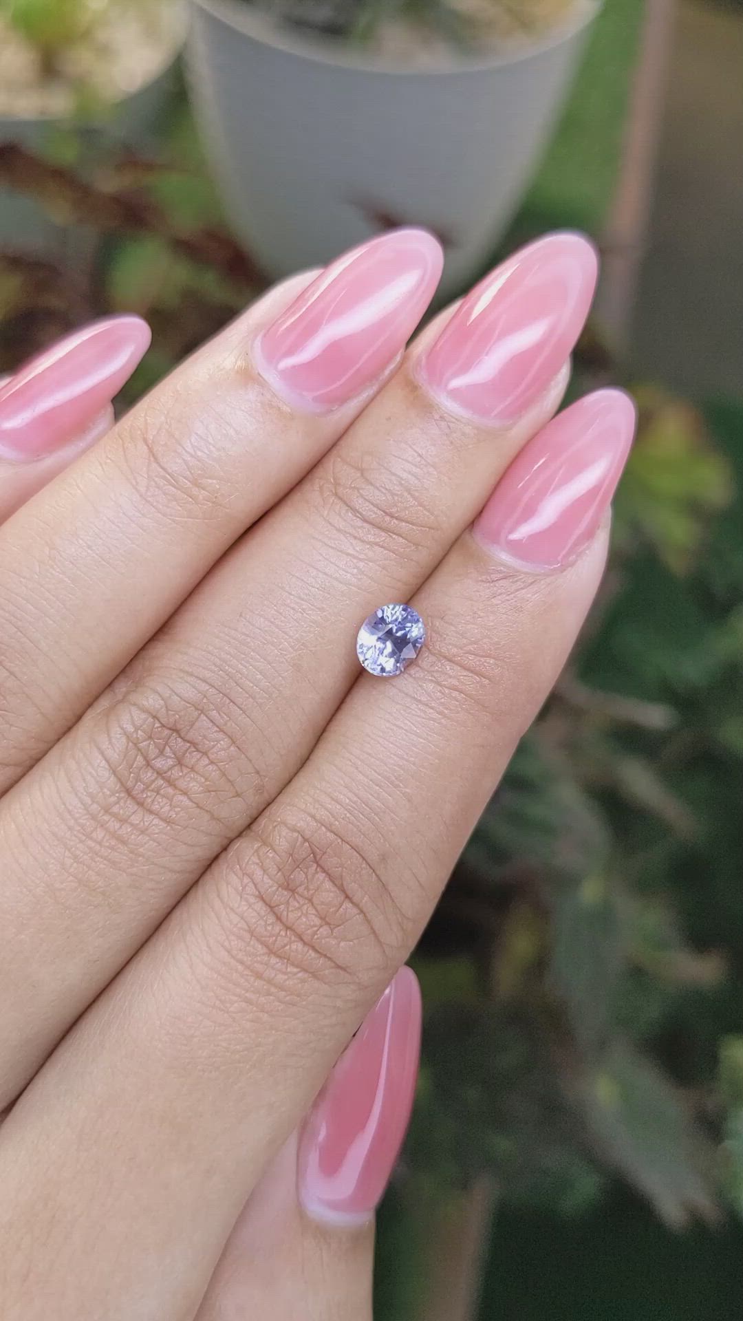 0.93 Ct. Blue Sapphire from Ceylon (Sri Lanka) Size Video