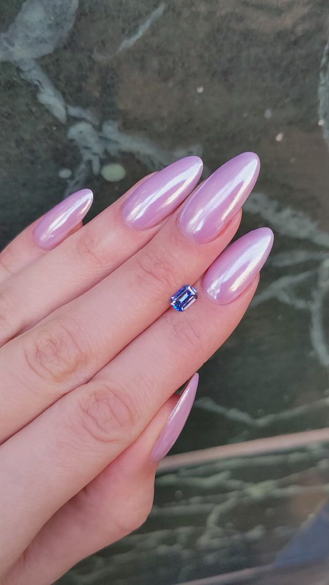 0.81 Ct. Blue Sapphire from Ceylon (Sri Lanka) Size Video