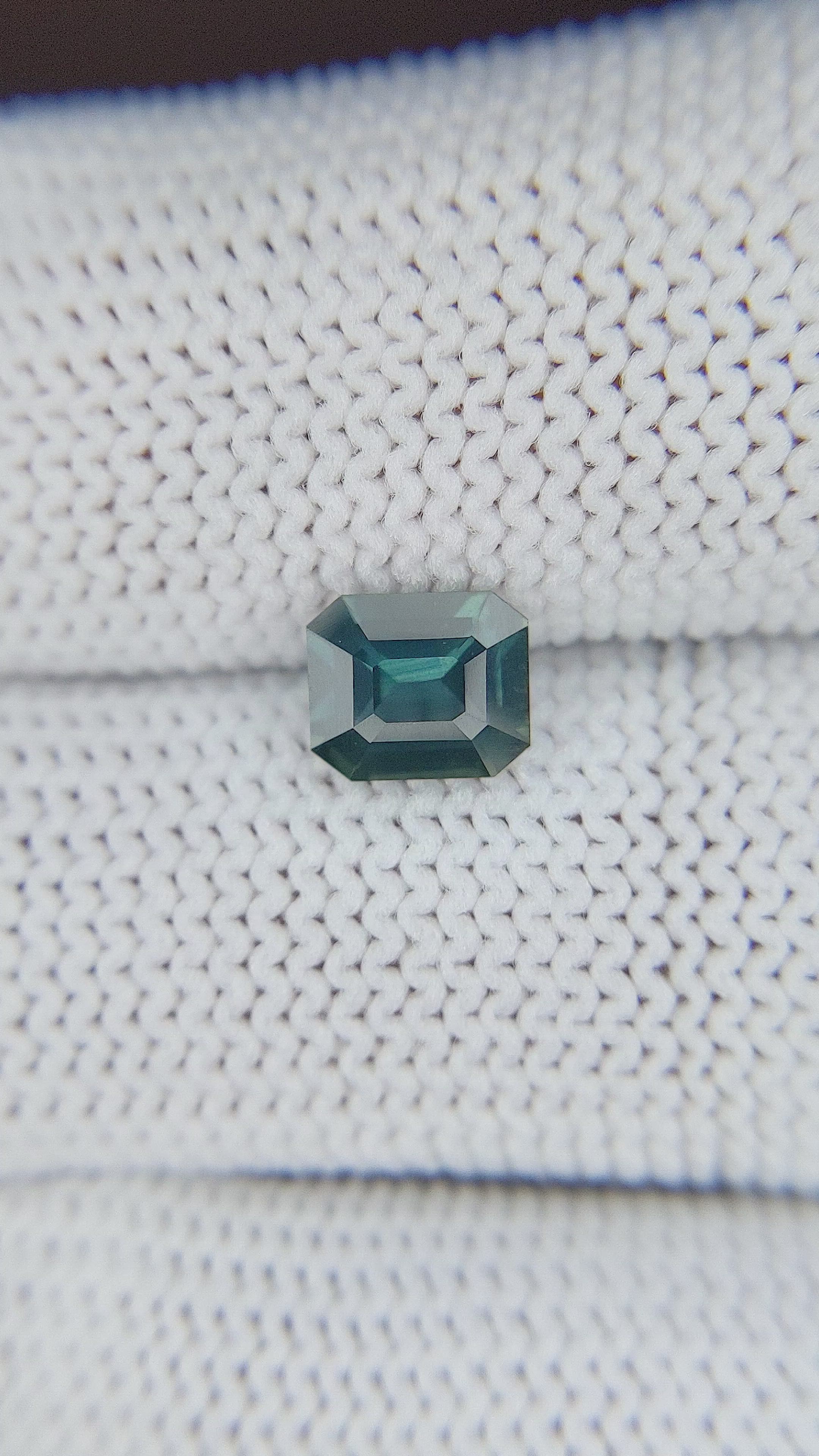 1.21 Ct. Greenish Blue Sapphire from Ceylon (Sri Lanka) Size Video