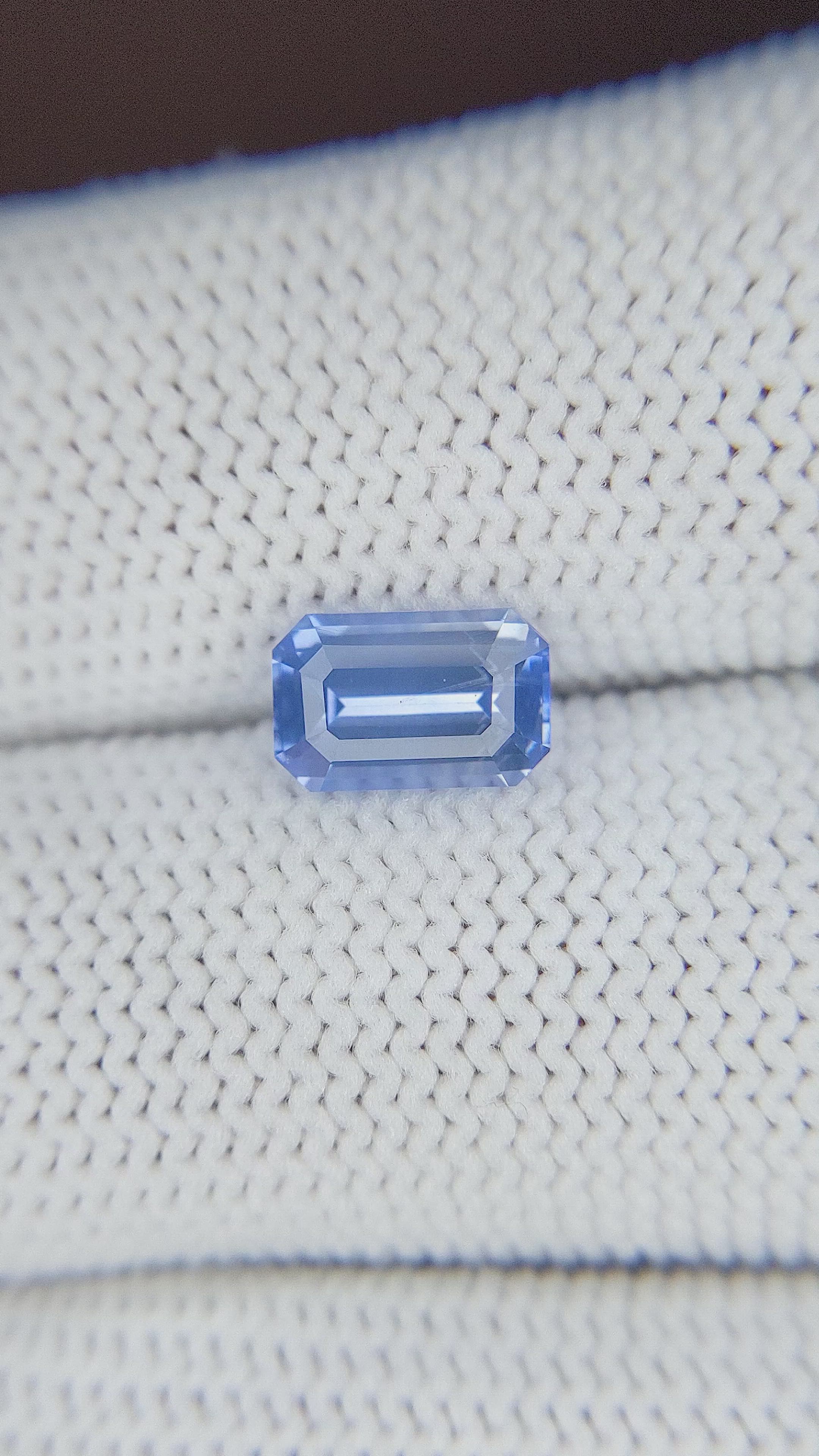 1.60 Ct. Blue Sapphire from Ceylon (Sri Lanka) Size Video