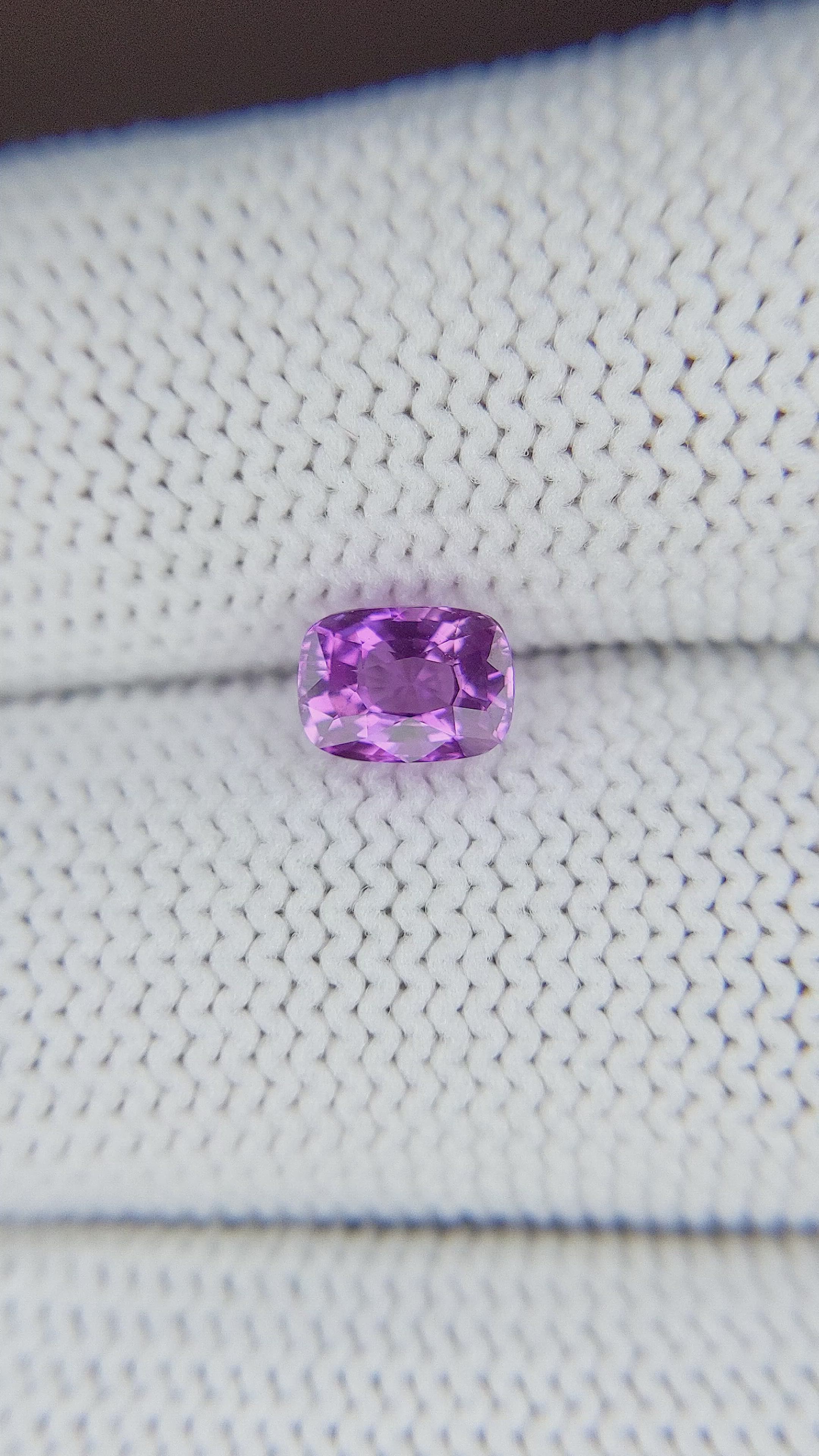 1.10 Ct. Purplish Pink Sapphire from Ceylon (Sri Lanka) Size Video